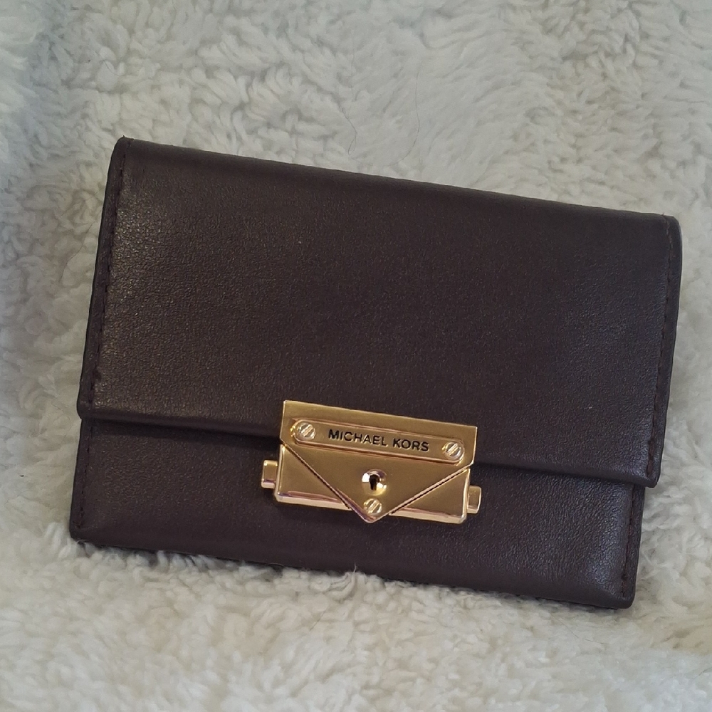 Michael Kors CeCe Brown Leather Wallet